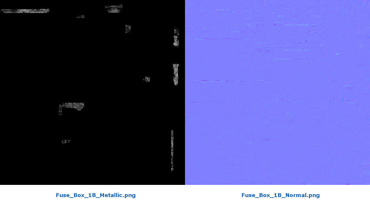 Fuse Box 1B Low-poly 3D model_7