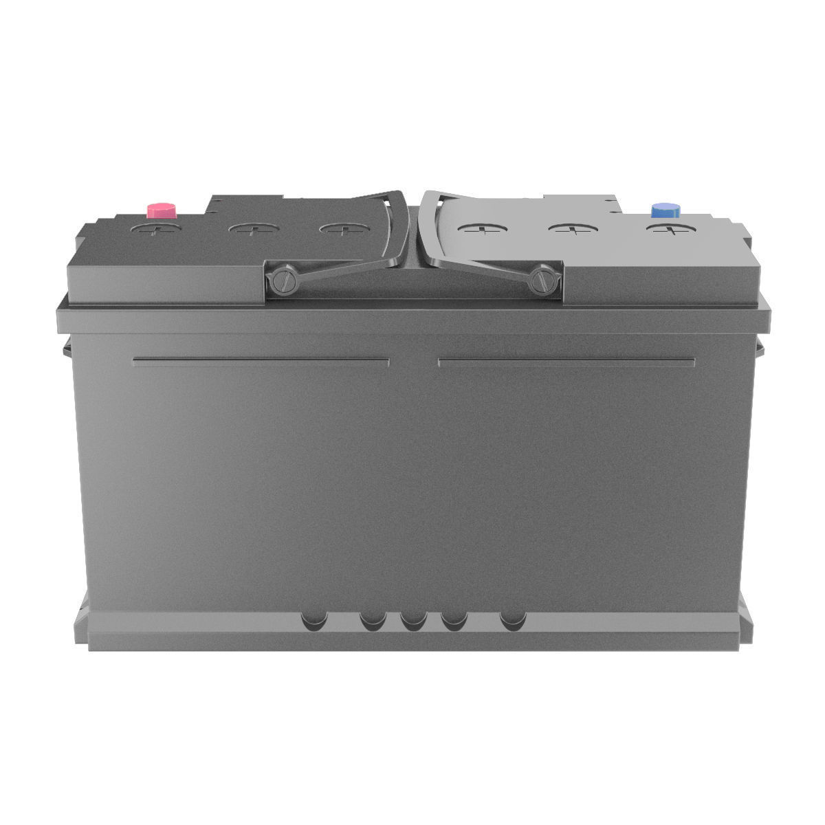 12 Volt Car Battery 3D model_4