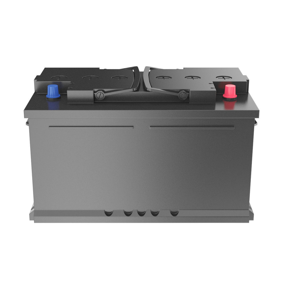 12 Volt Car Battery 3D model_8