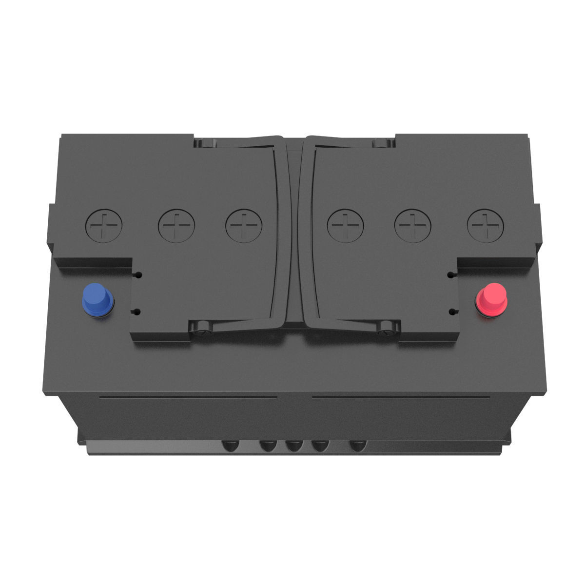 12 Volt Car Battery 3D model_6