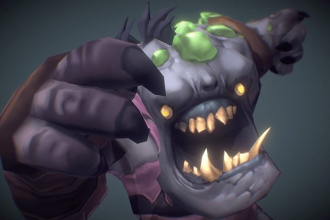 Ghoul Festering - Low Poly Hand Painted Low-poly 3D model
