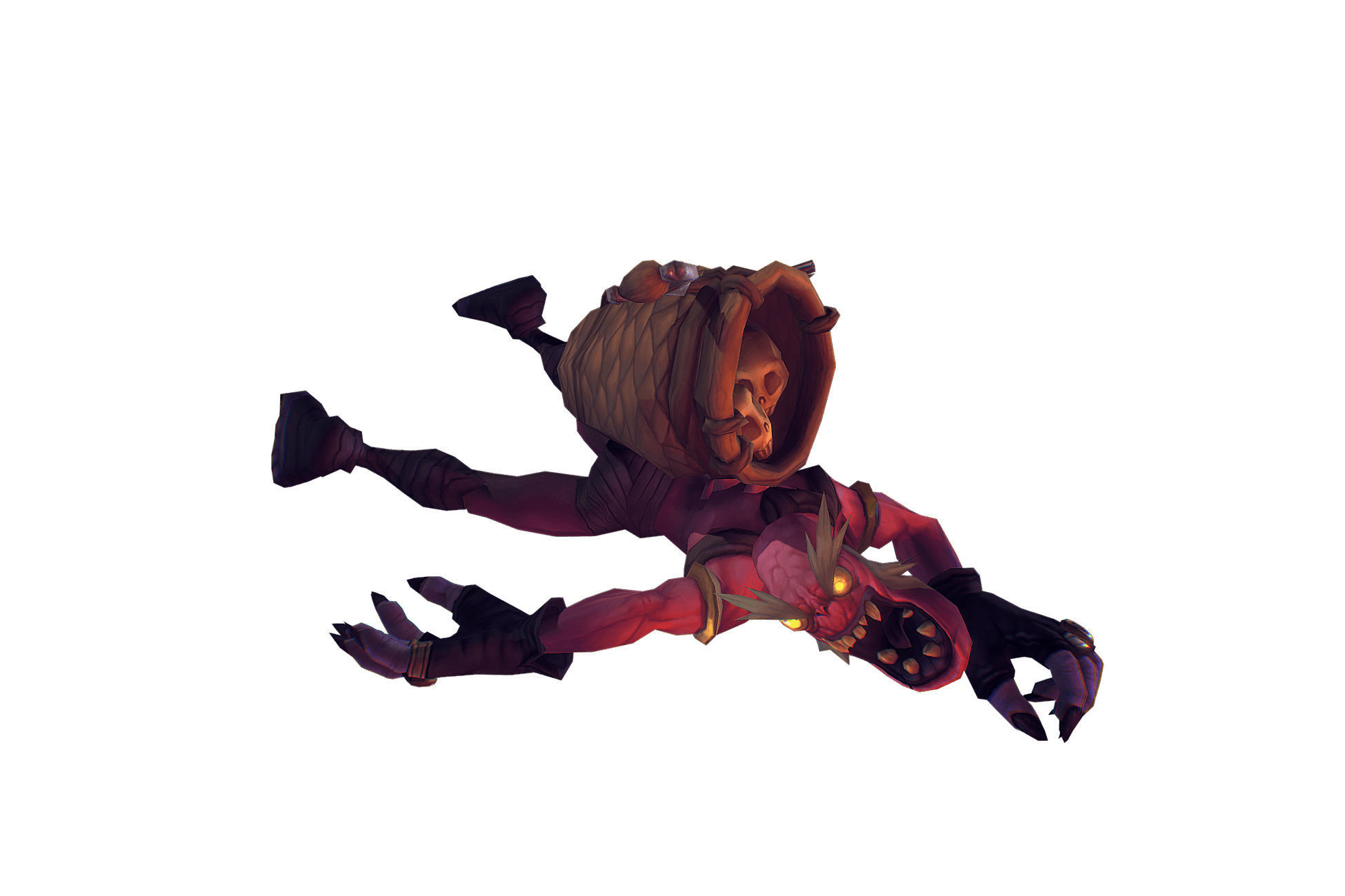 Ghoul Scavenger - Low Poly Hand Painted Low-poly 3D model_4