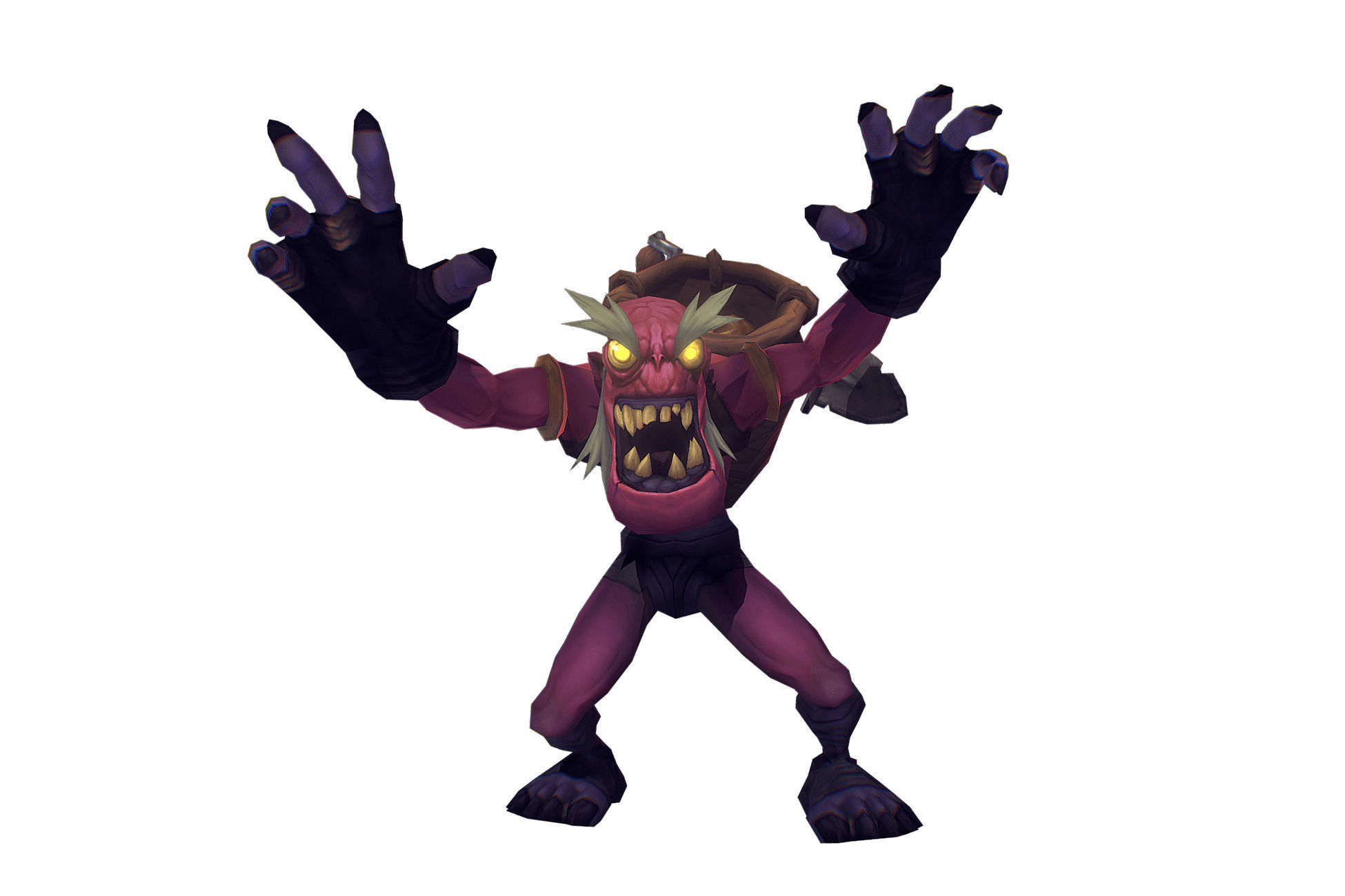 Ghoul Scavenger - Low Poly Hand Painted Low-poly 3D model_5
