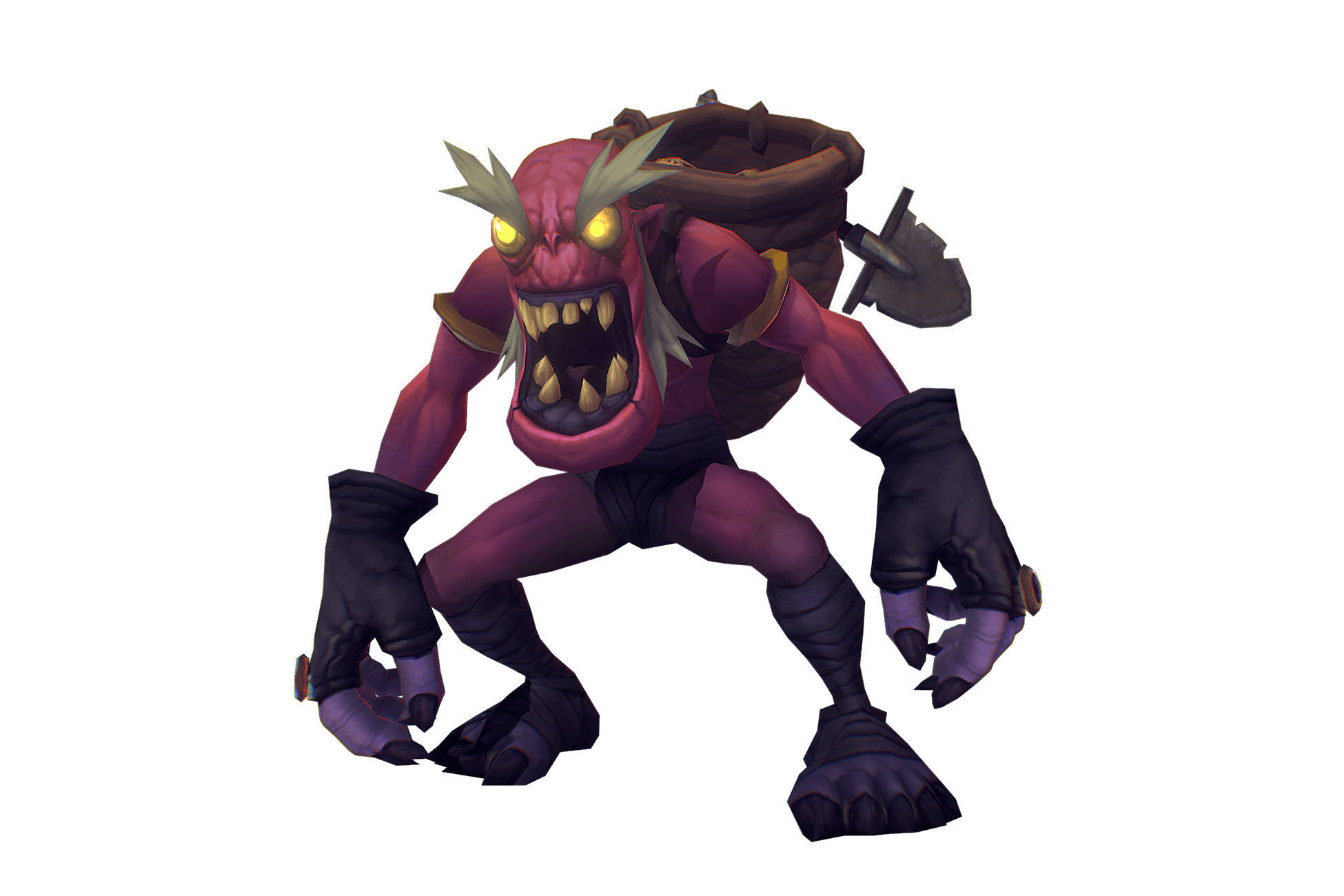 Ghoul Scavenger - Low Poly Hand Painted Low-poly 3D model_1
