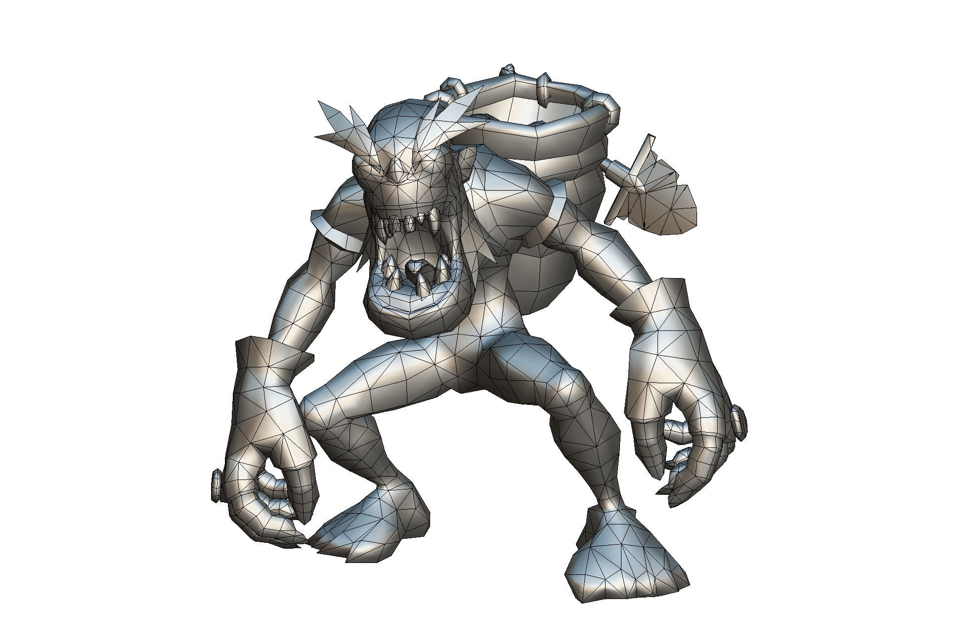 Ghoul Scavenger - Low Poly Hand Painted Low-poly 3D model_2