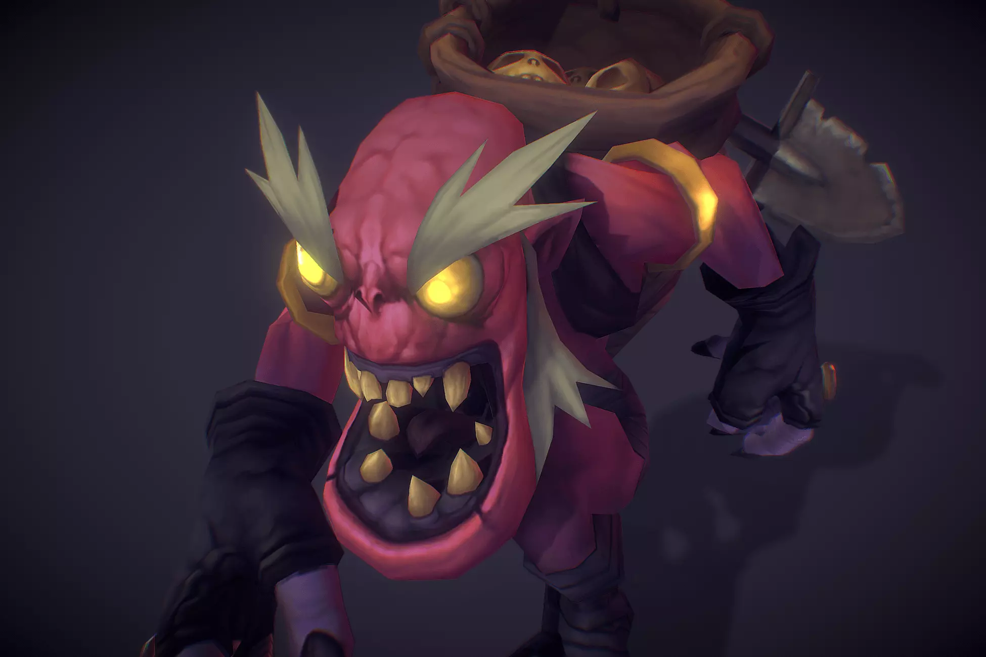 Ghoul Scavenger - Low Poly Hand Painted Low-poly 3D model_0