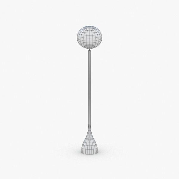 1448 - Floor Lamp Low-poly 3D model_4