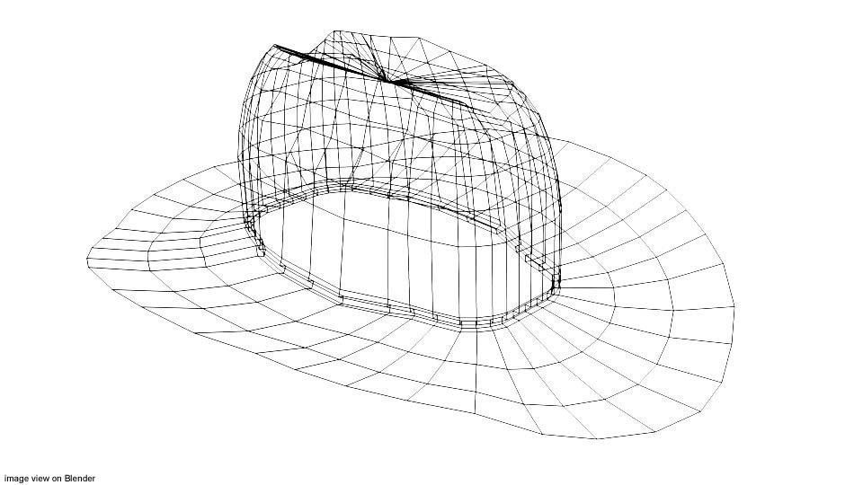 Hat - Cowboy 3D model_3