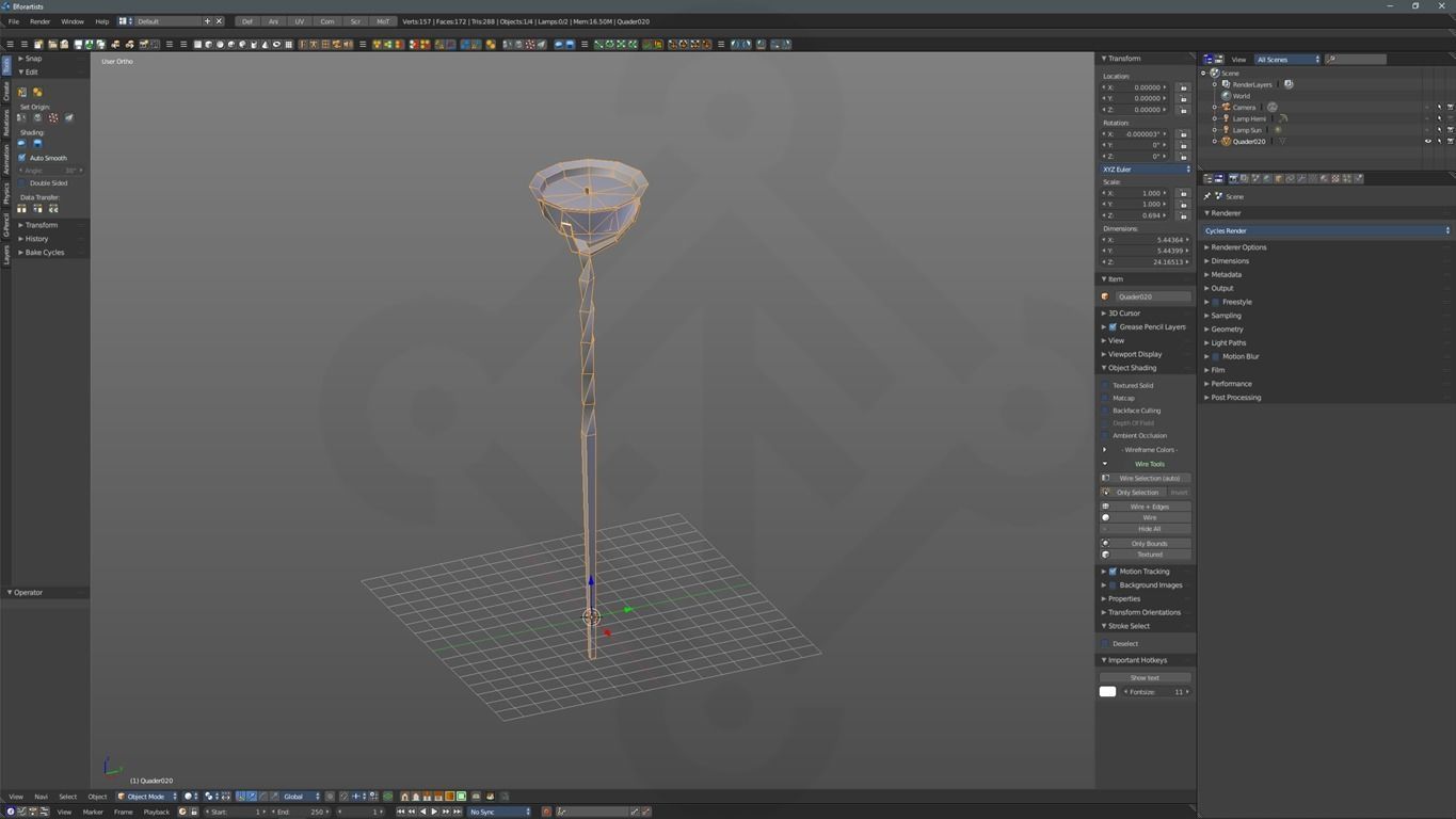 Viking Lamp  Oseberg Low-poly 3D model_5