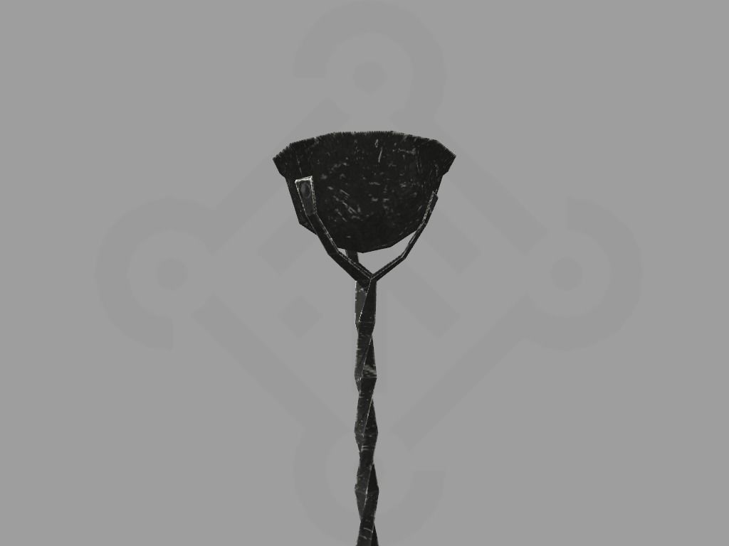 Viking Lamp  Oseberg Low-poly 3D model_1