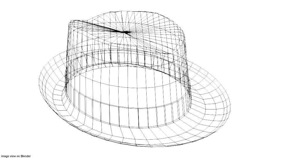 Hat - Trilby 3D model_3