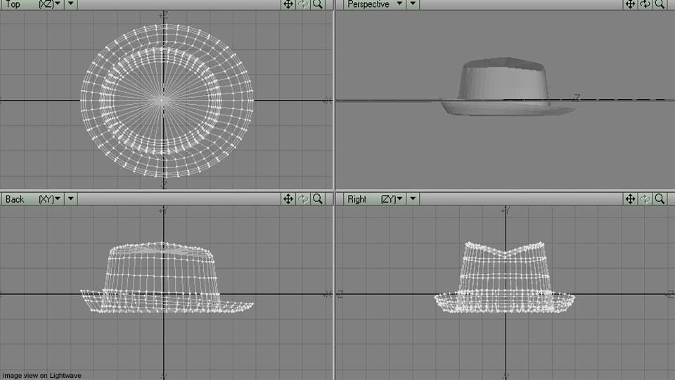 Hat - Trilby 3D model_5