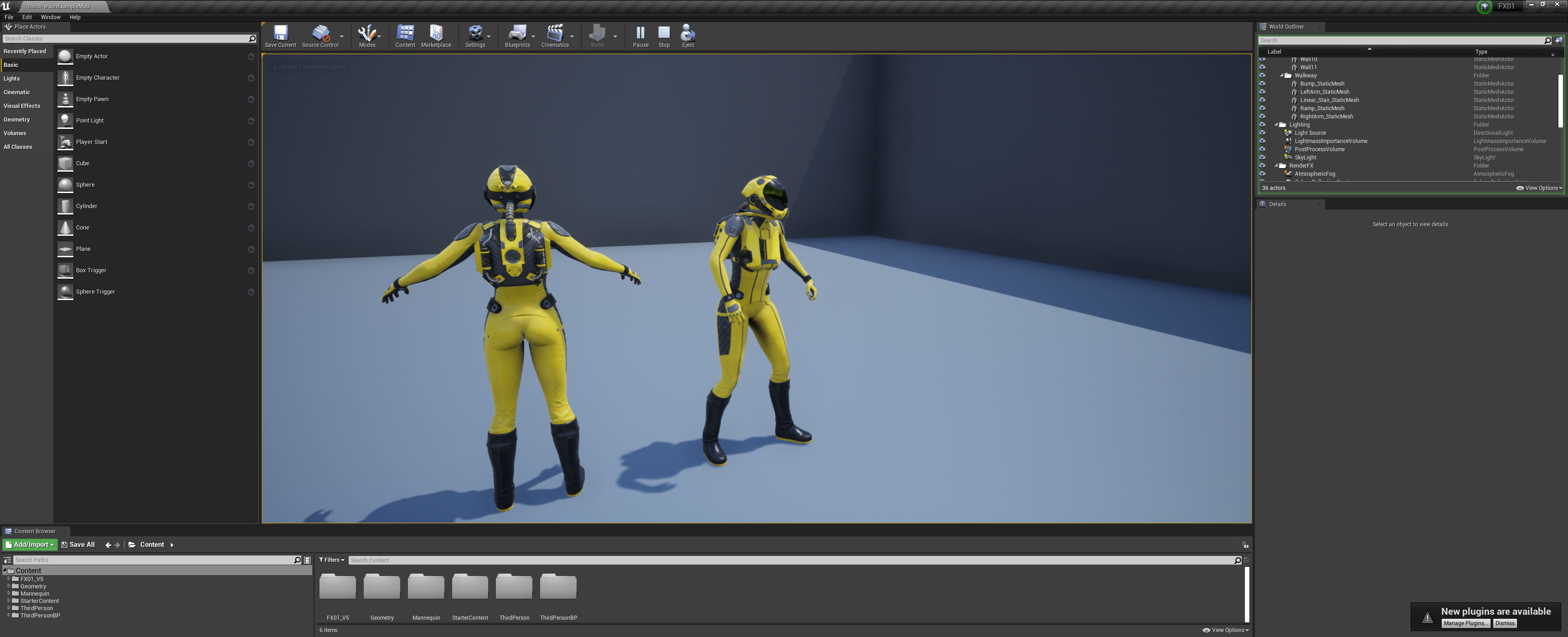FX01 Female Sci-Fi Suit Low-poly 3D model_89