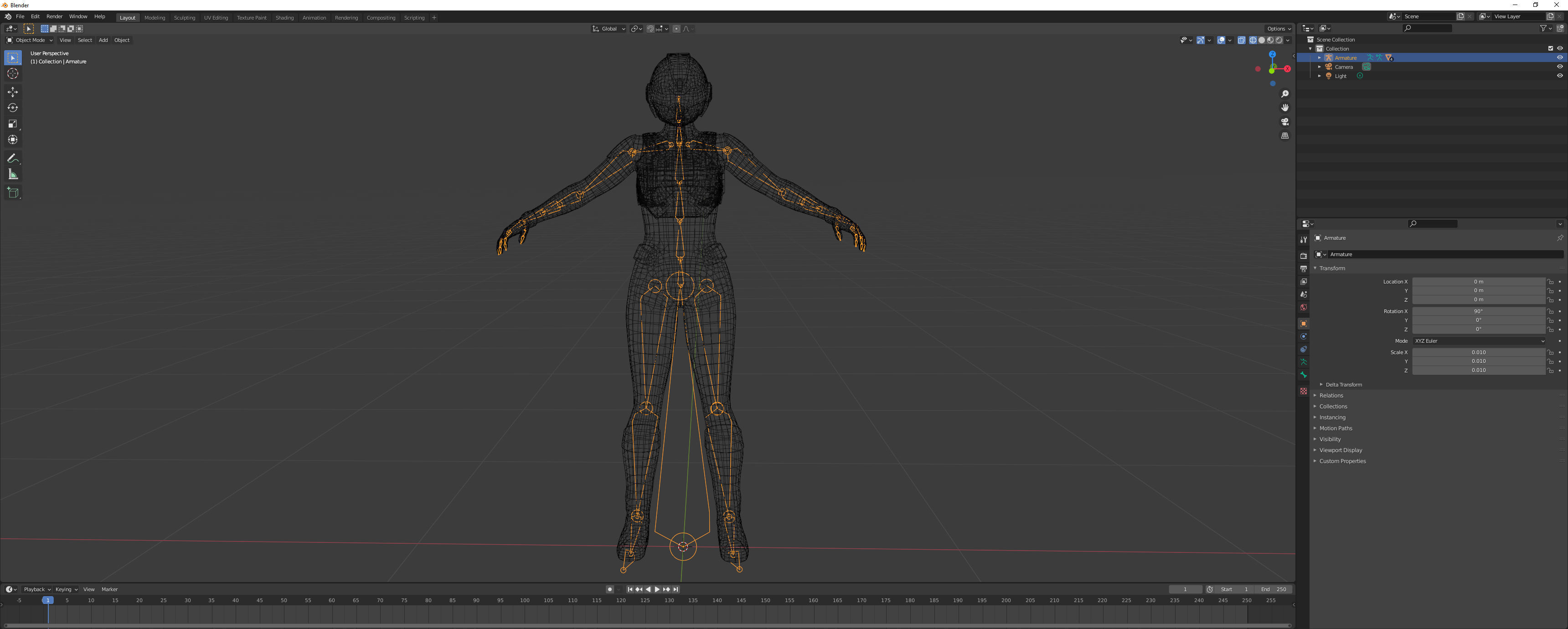 FX01 Female Sci-Fi Suit Low-poly 3D model_69