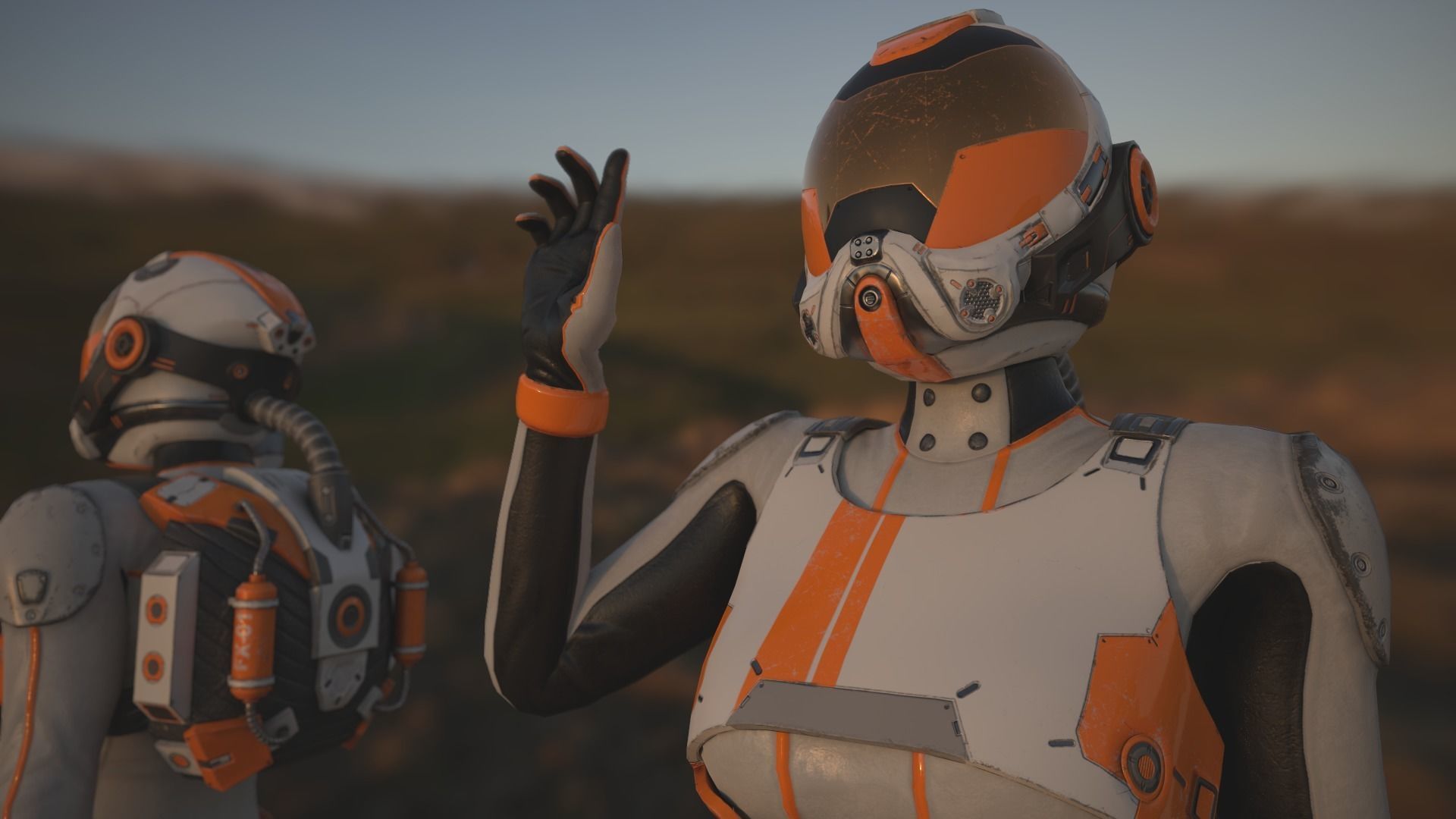 FX01 Female Sci-Fi Suit Low-poly 3D model_4
