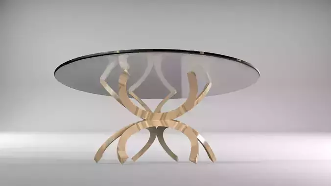 Glass Coffee Table  3D model