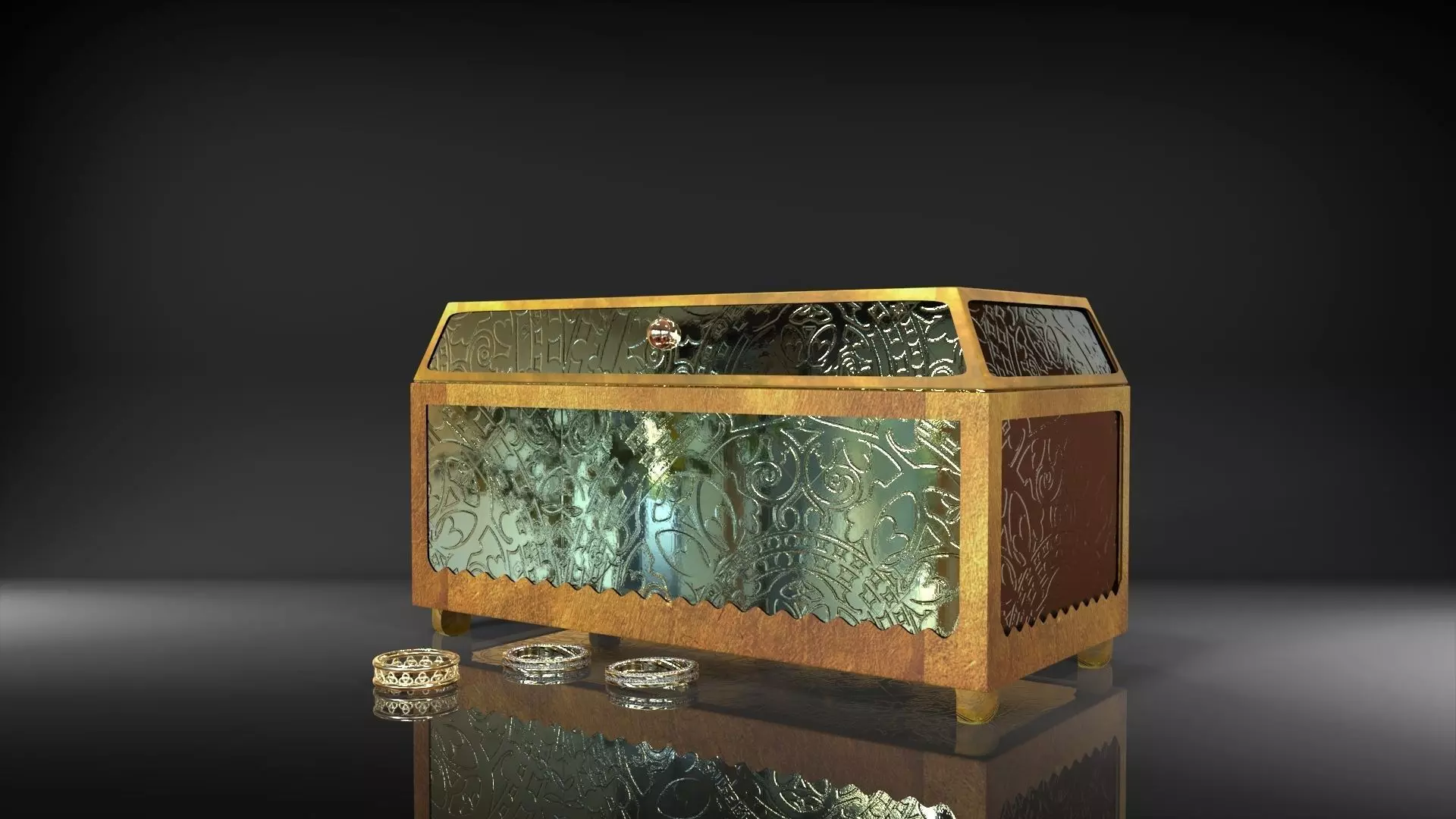 jewelry box 3D model_0