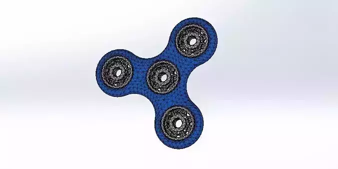 Fidget Spinner Low-poly 3D model