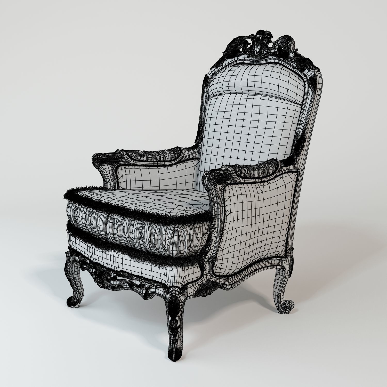 Armchair MANTELLASSI EDERA 3D model_9