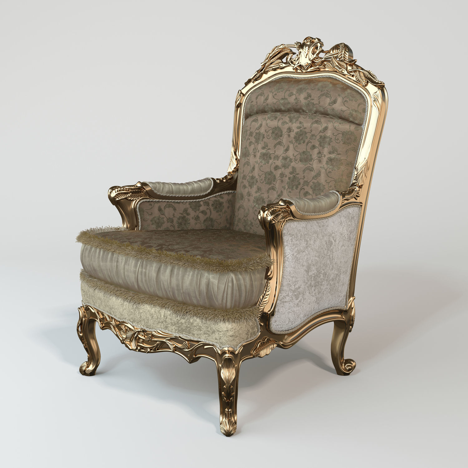 Armchair MANTELLASSI EDERA 3D model_2