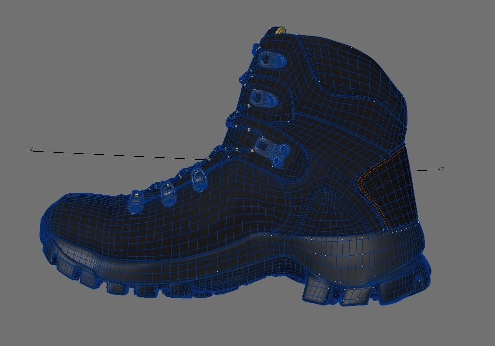 Wolverine Boot 3D model_6