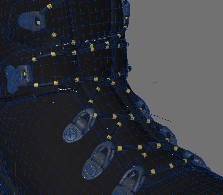 Wolverine Boot 3D model_7