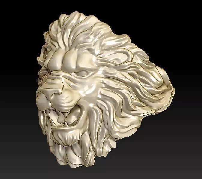 lion ring light 3D print model