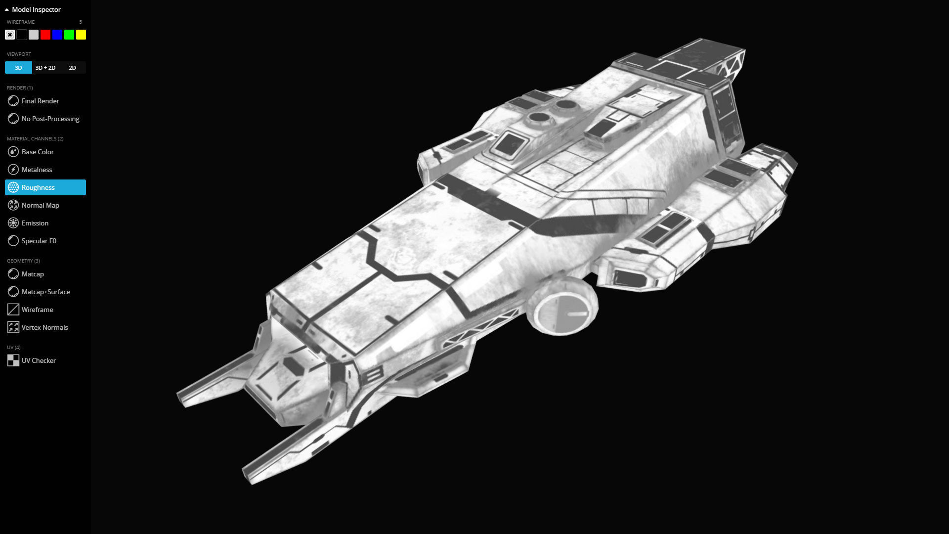 Spaceship Khygun PBR Low-poly 3D model_4