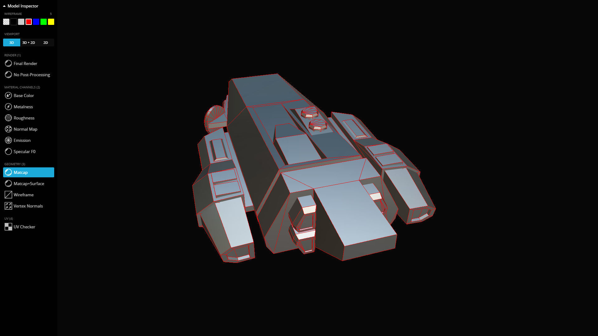 Spaceship Khygun PBR Low-poly 3D model_8