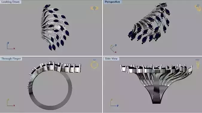 Marquise diamond ring