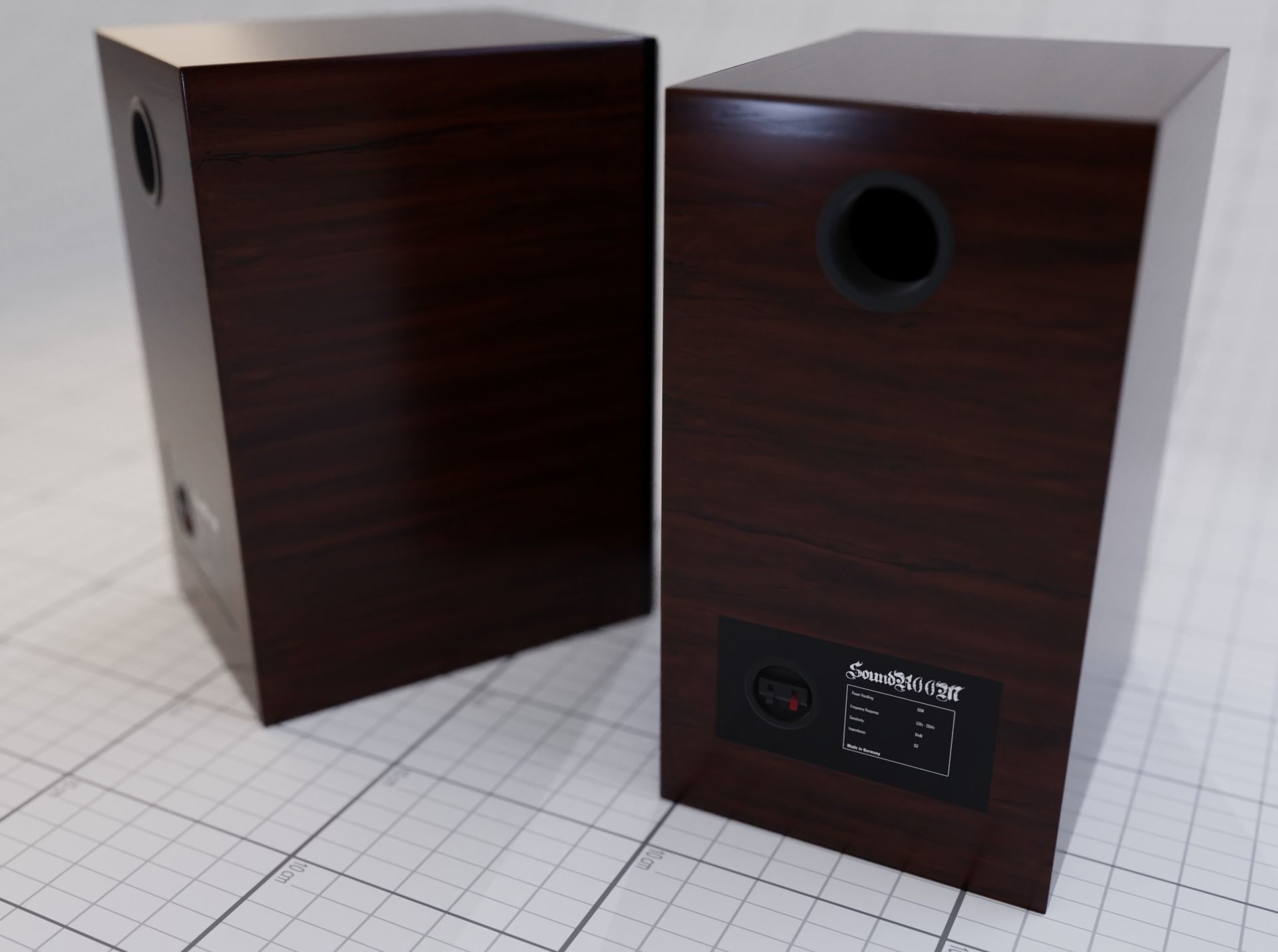 3D Hifi Speaker model 3D model_1