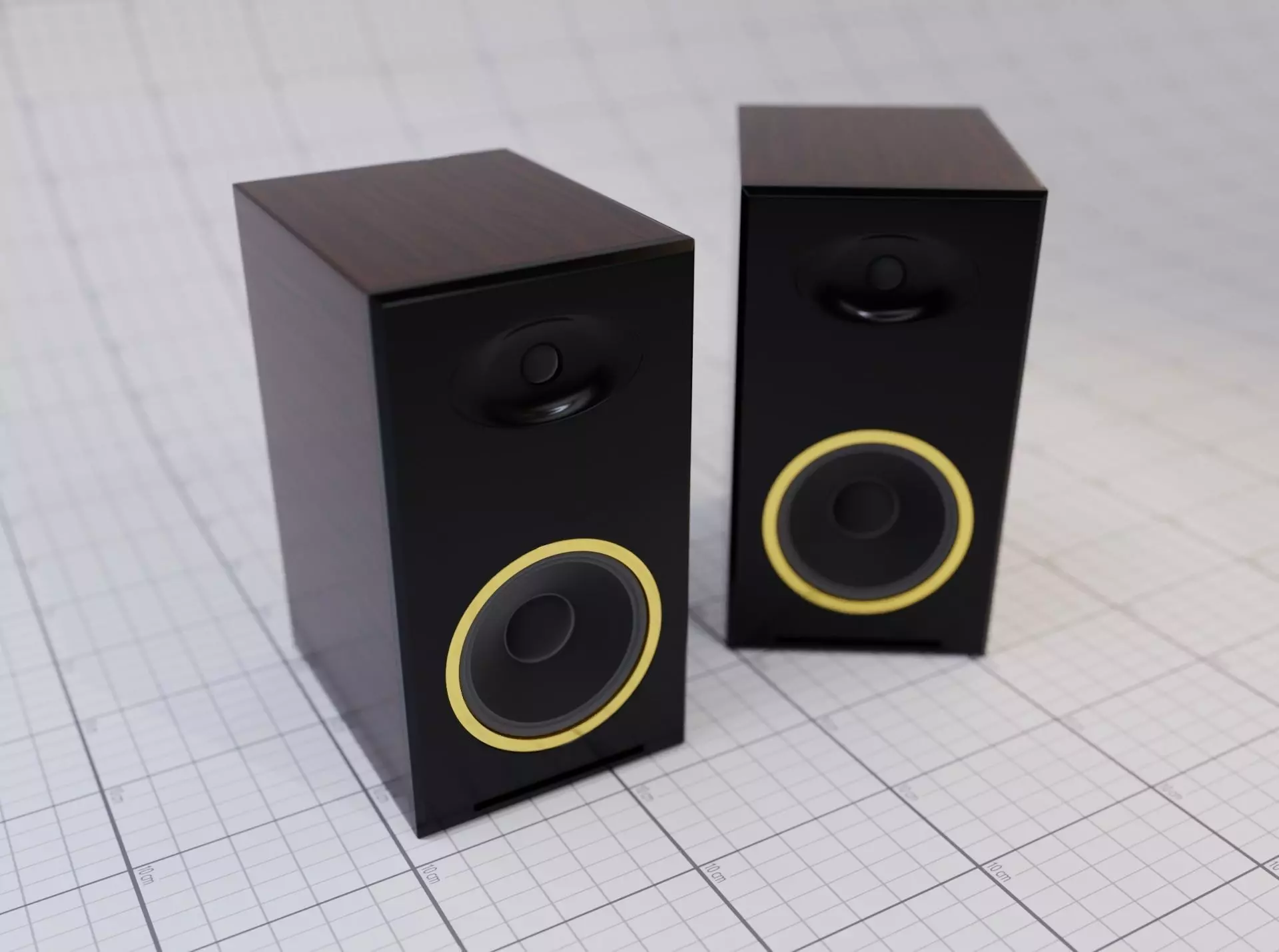 3D Hifi Speaker model 3D model_0