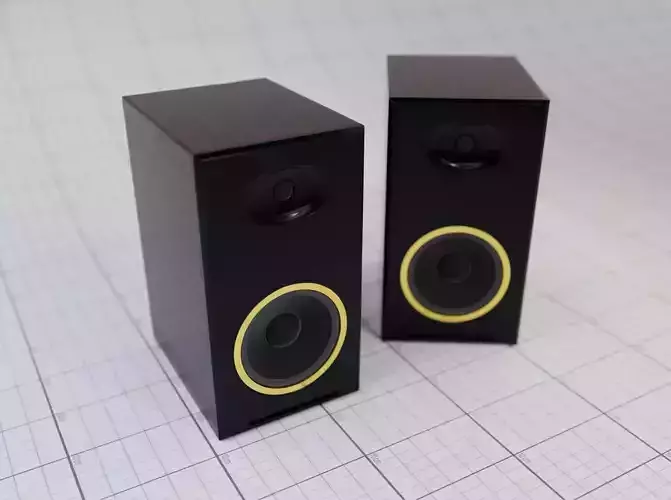 3D Hifi Speaker model 3D model