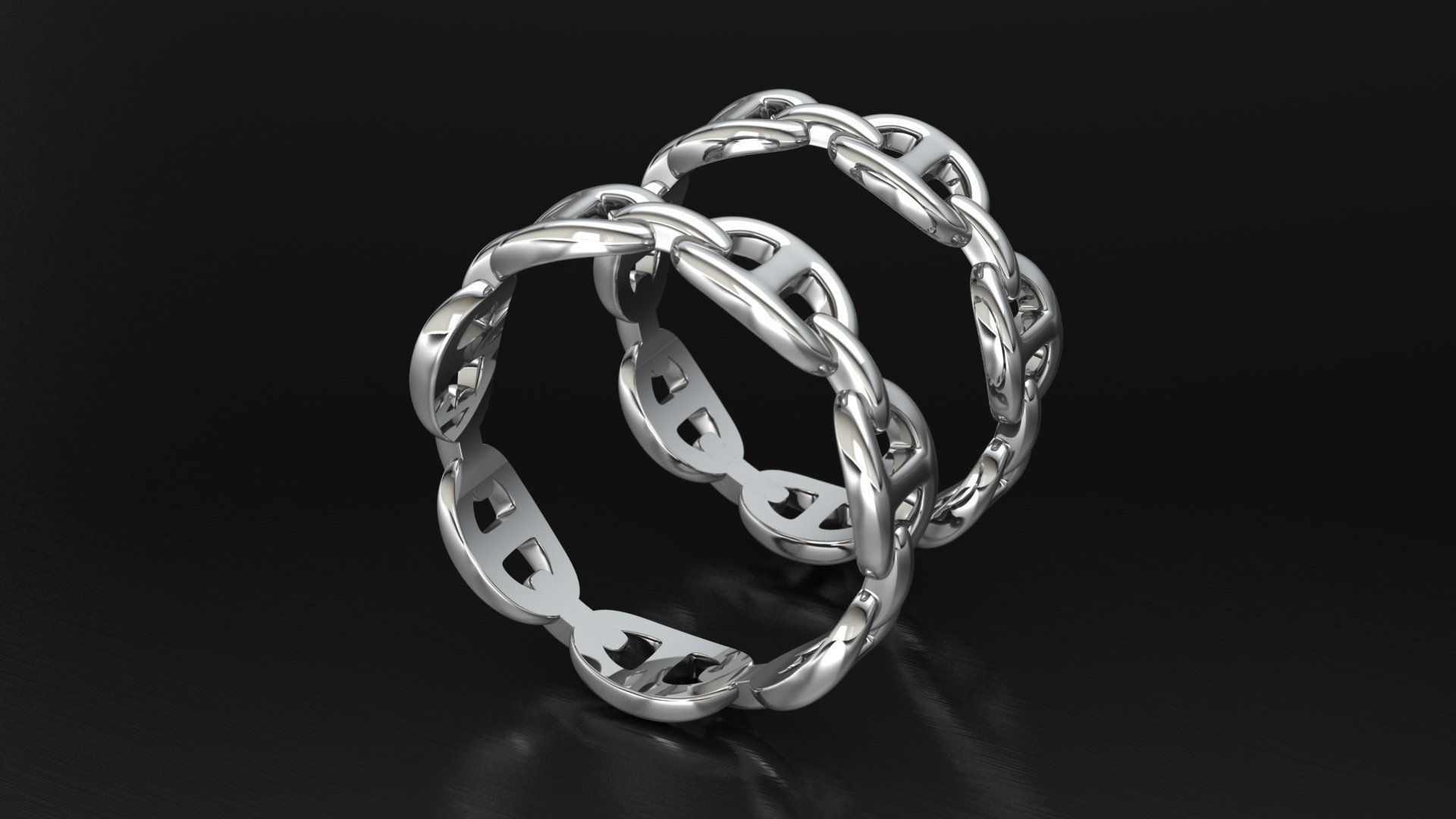 Fashion ring 3D print model_1