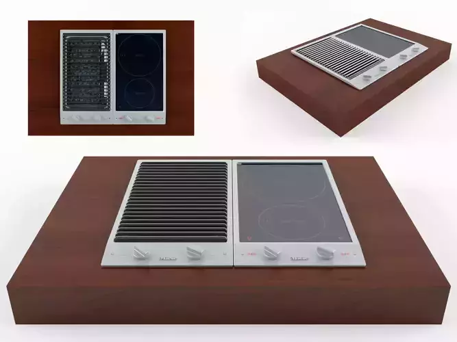 Miele CS 1322 BG grill model 3D model