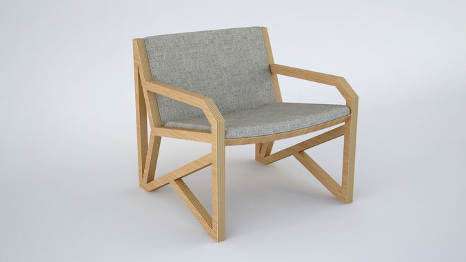 Ovo Armchair Poltrona Lateral Low Poly Low-poly 3D model