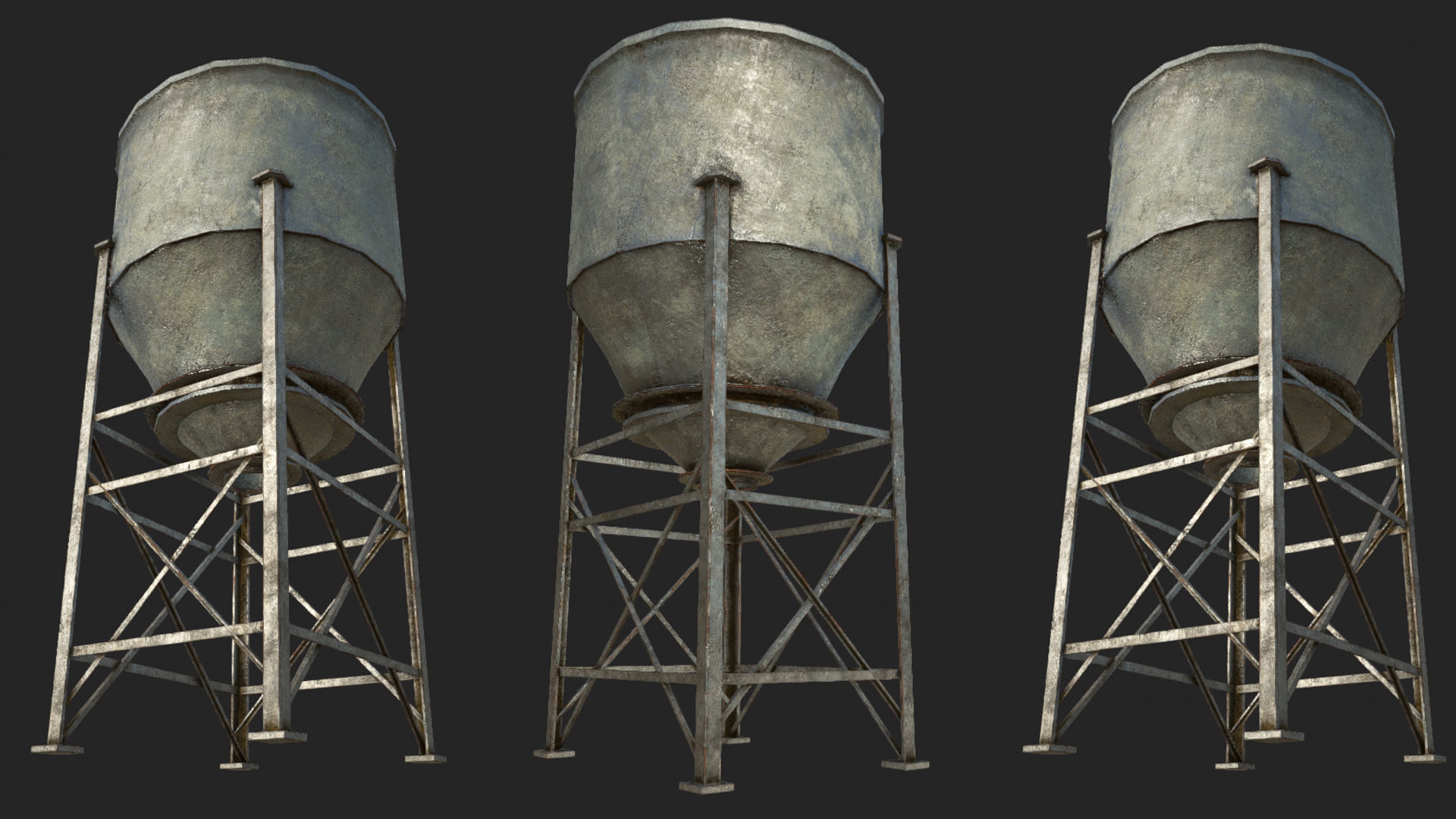 Industrial Structures PBR Collection Low-poly 3D model_16