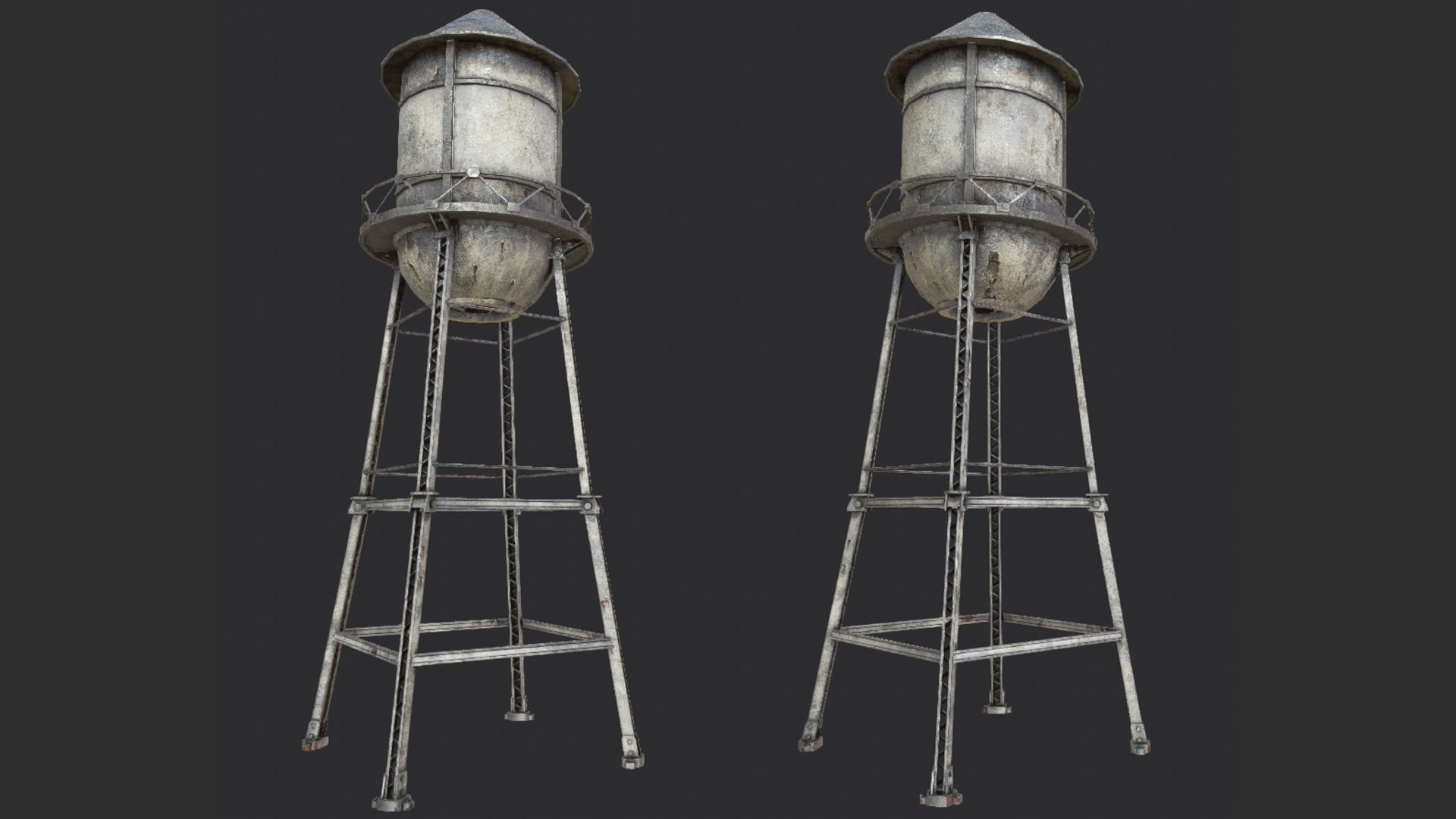 Industrial Structures PBR Collection Low-poly 3D model_13