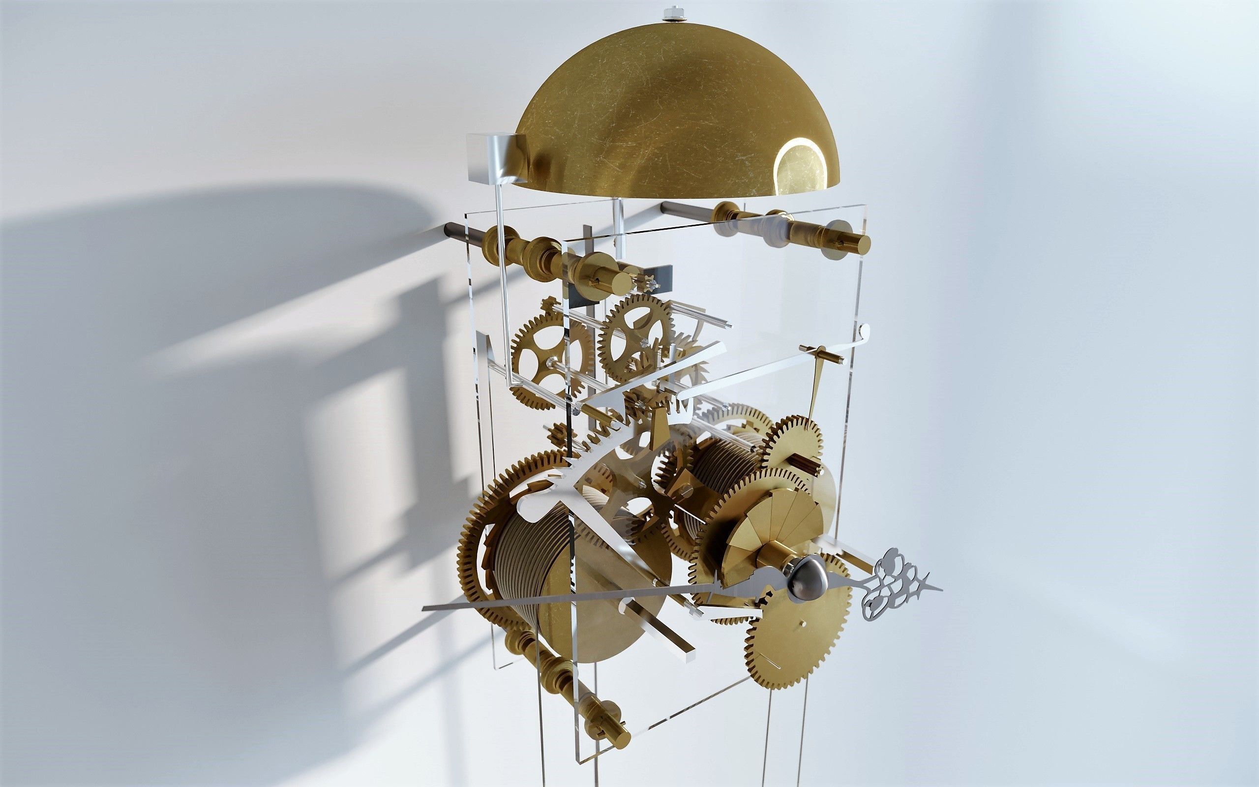 Interior design clock meganism 3D model_11