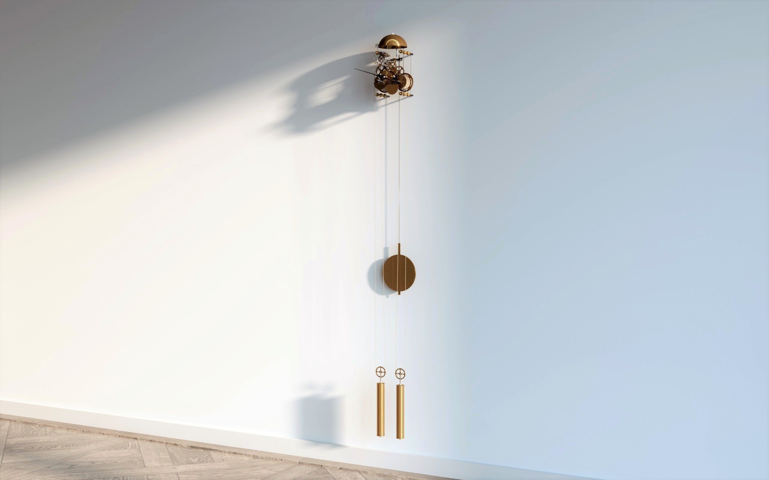 Interior design clock meganism 3D model_5