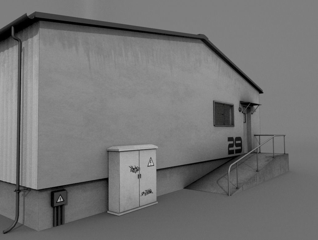 Warehouse Pack Low-poly 3D model_6