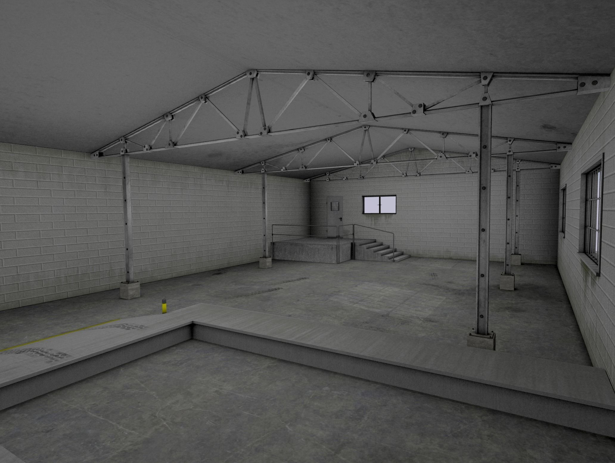 Warehouse Pack Low-poly 3D model_9