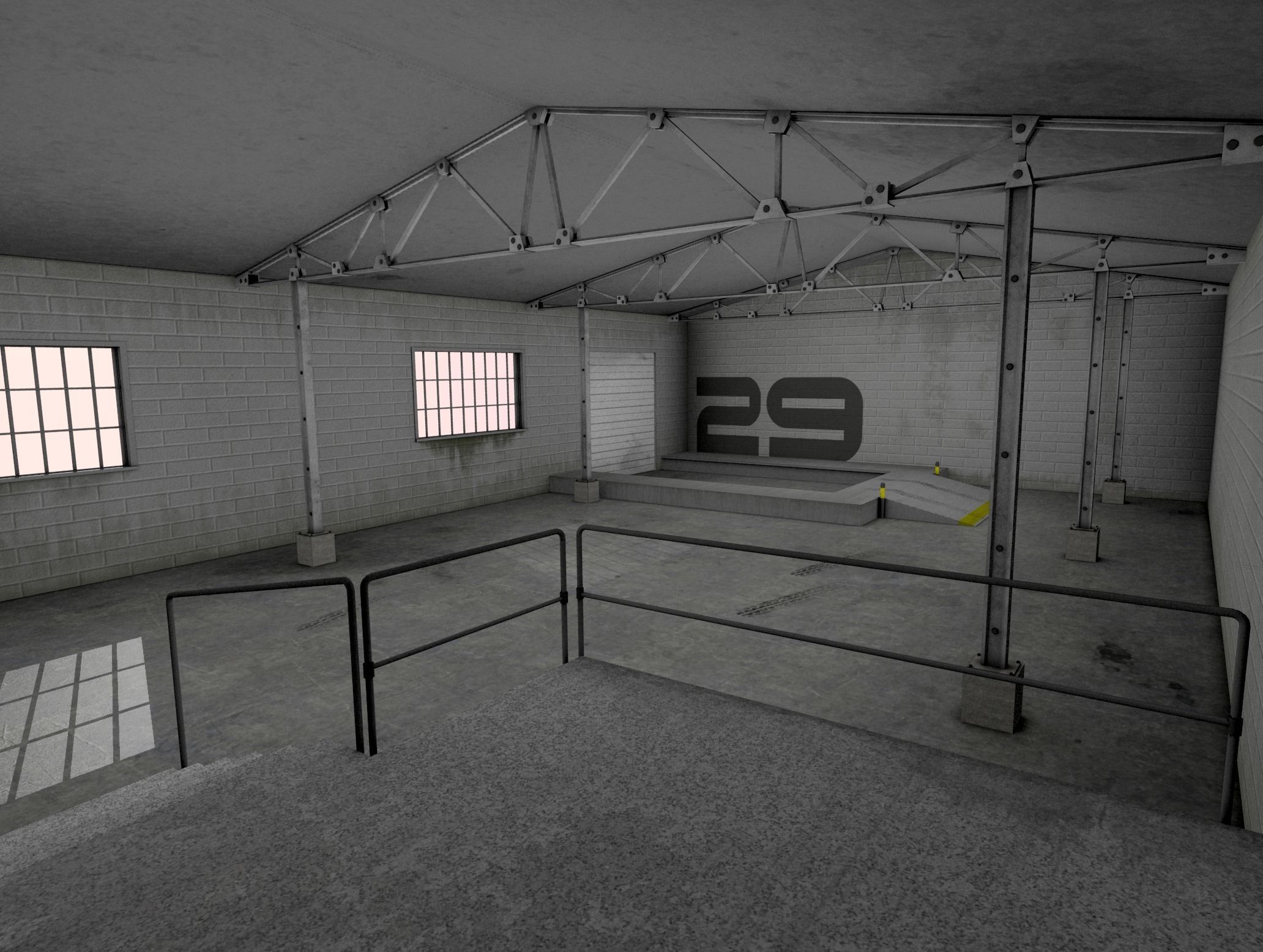 Warehouse Pack Low-poly 3D model_7