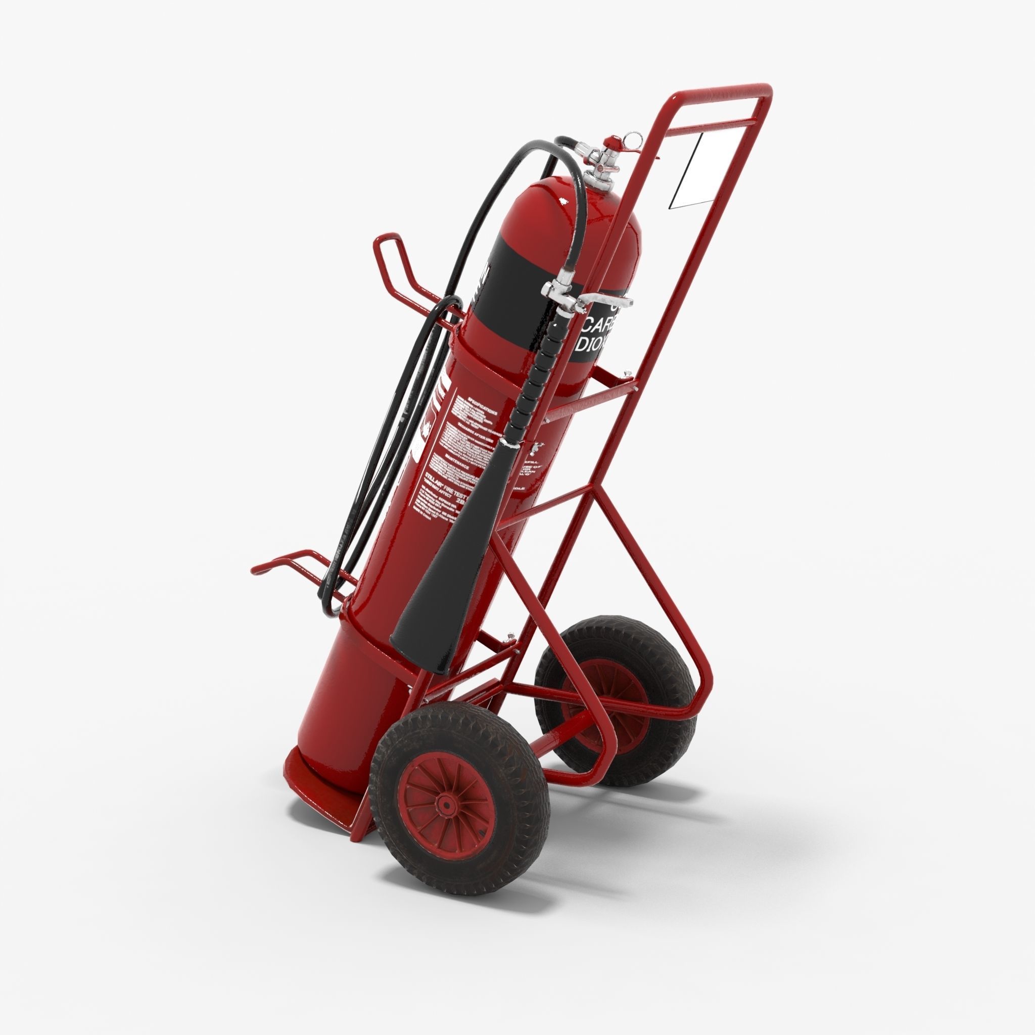 Fire extinguisher Low-poly 3D model_7