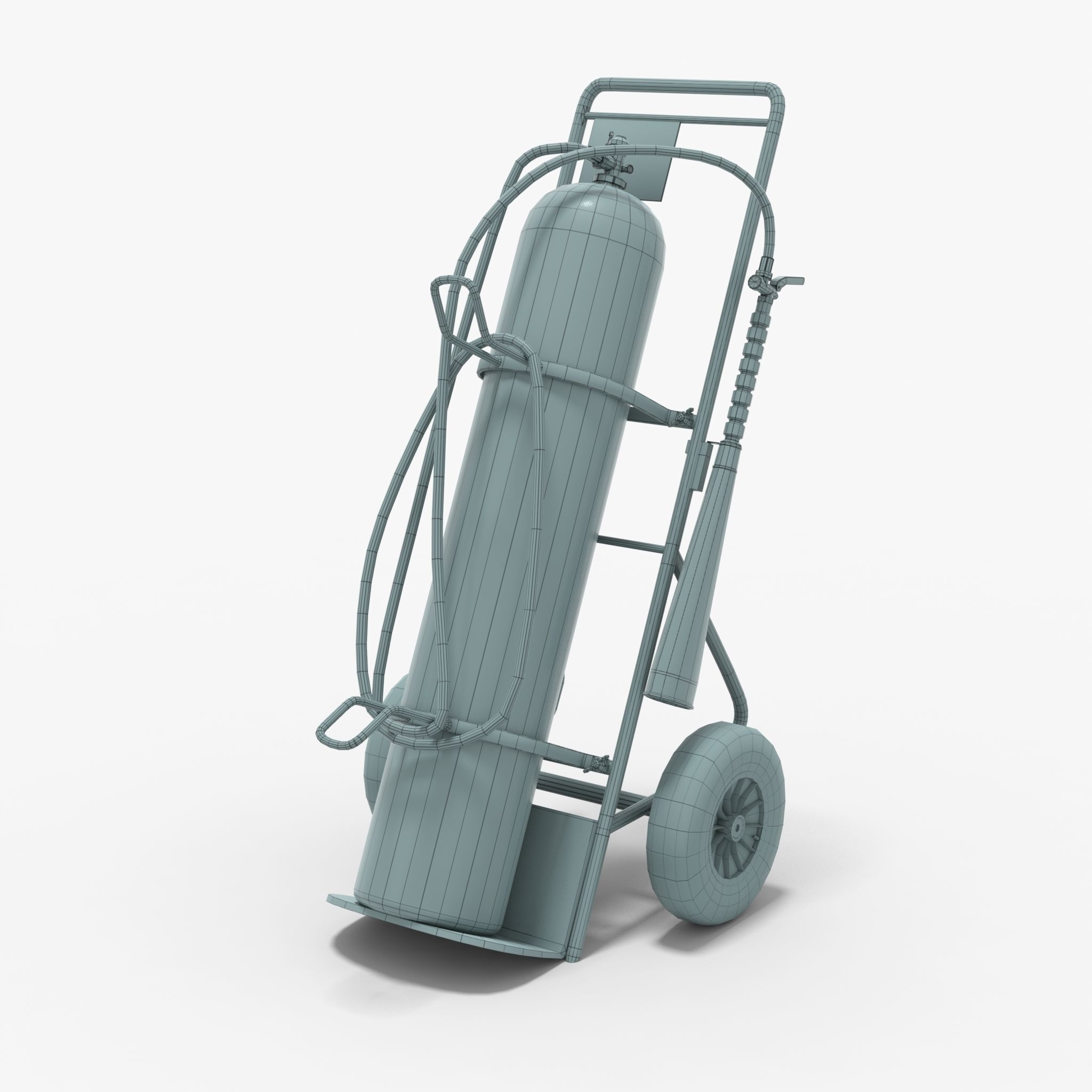 Fire extinguisher Low-poly 3D model_11