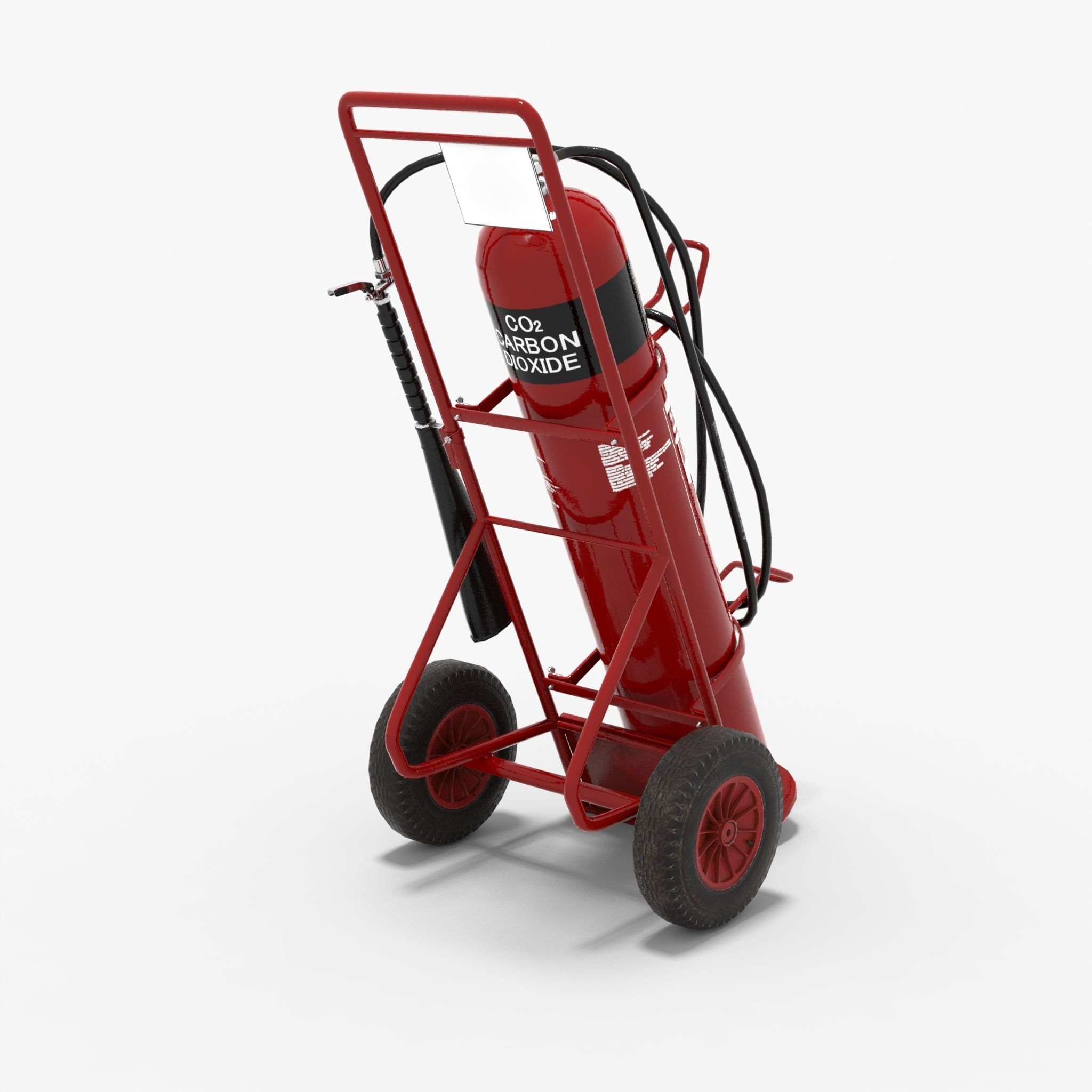 Fire extinguisher Low-poly 3D model_6