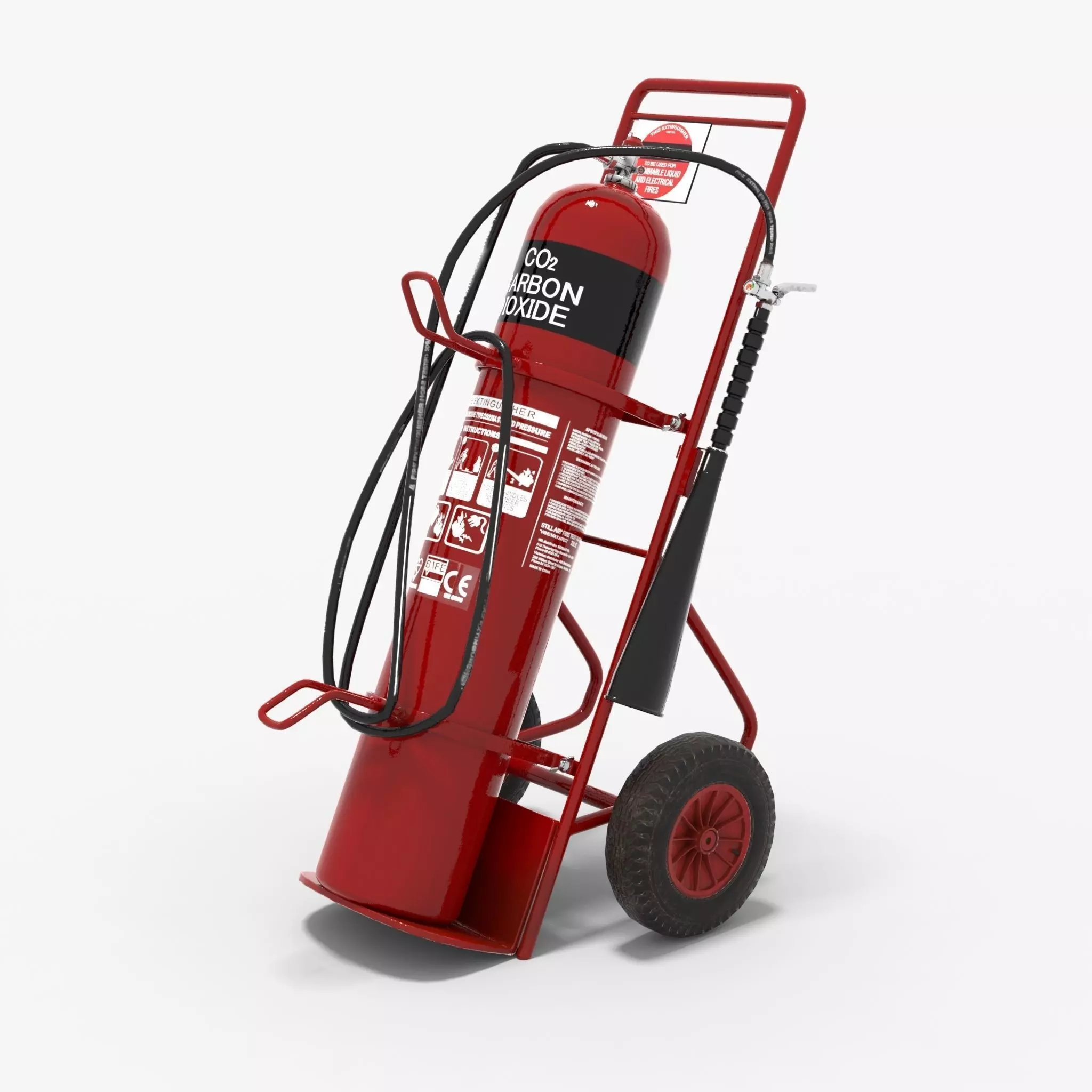 Fire extinguisher Low-poly 3D model_0