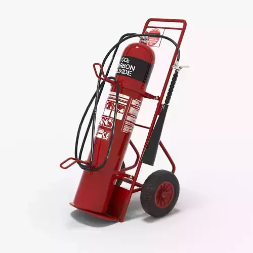 Fire extinguisher Low-poly 3D model