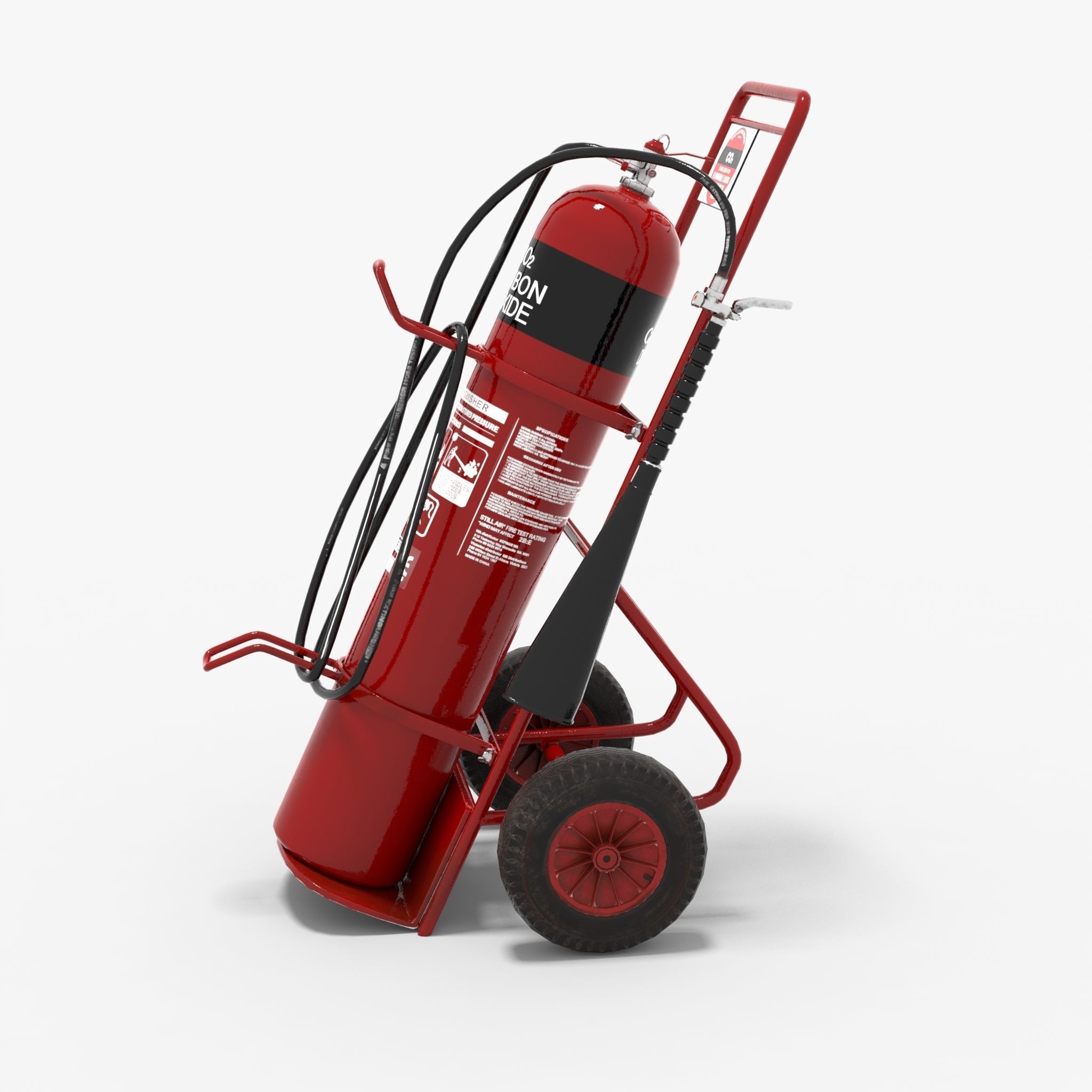 Fire extinguisher Low-poly 3D model_8