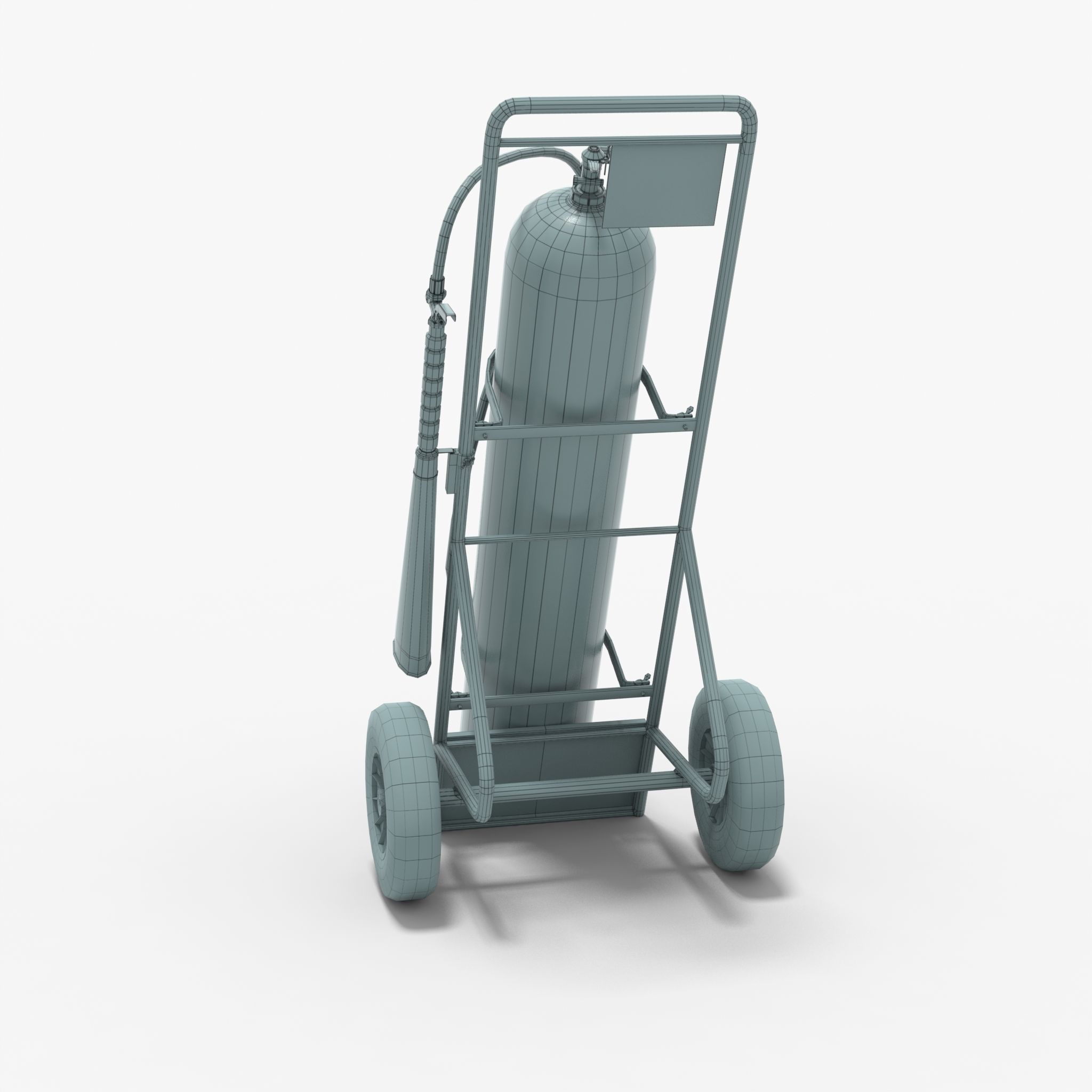 Fire extinguisher Low-poly 3D model_16